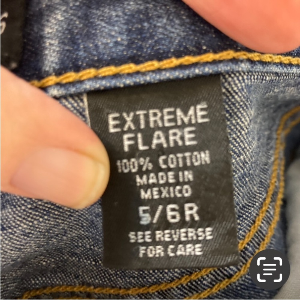Express Extreme‎ Flare Jeans Size 5/6 R - Picture 7 of 7